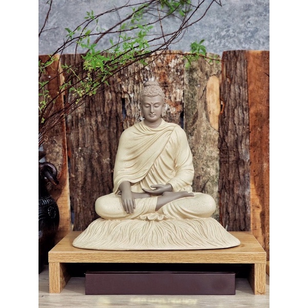 Tượng Phật Thích Ca Cao 30 Cm Tượng Bổn Sư Ngồi Xúc Địa Ấn Thủ, Thờ Cúng, Trang Trí, Phong Thủy