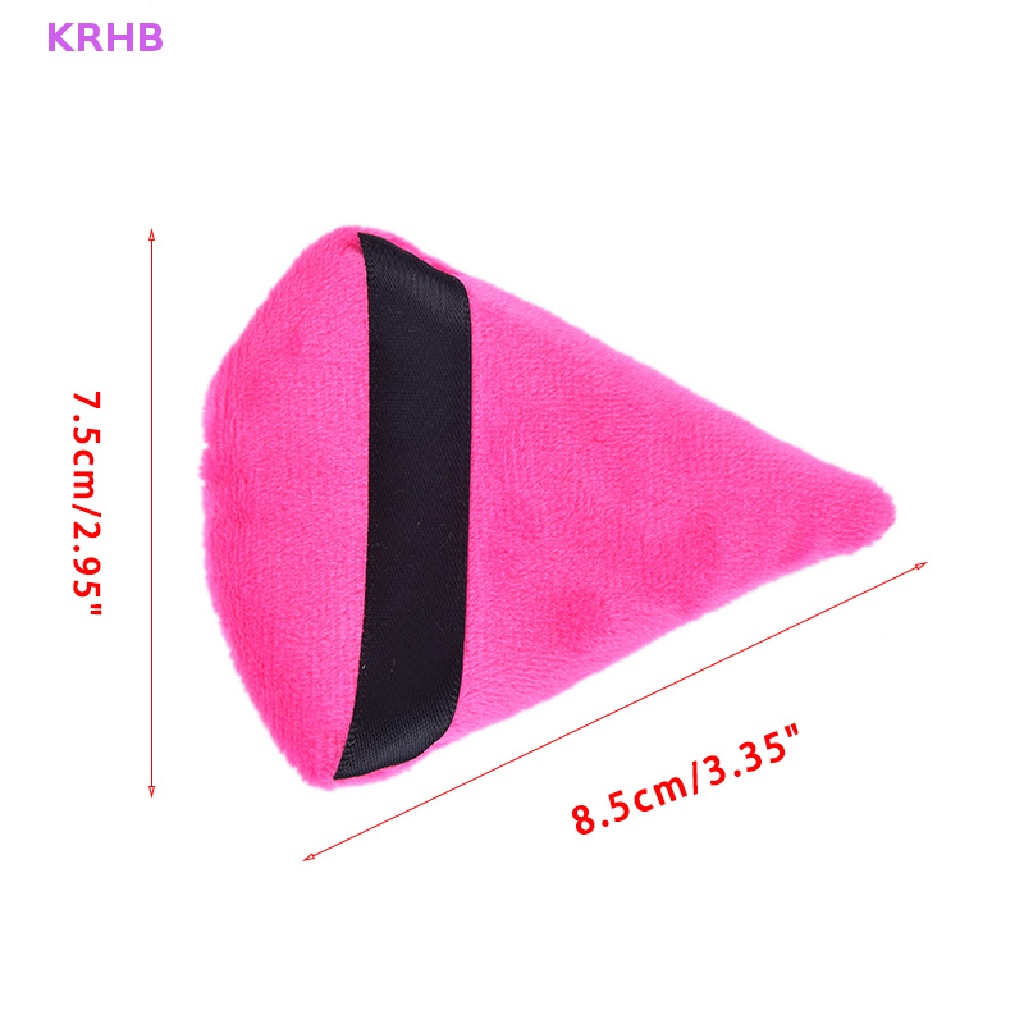 Set 2 Mút Trang Điểm Hình Tam Giác Bằng Nhung Mềm Mại Tiện Dụng Mới