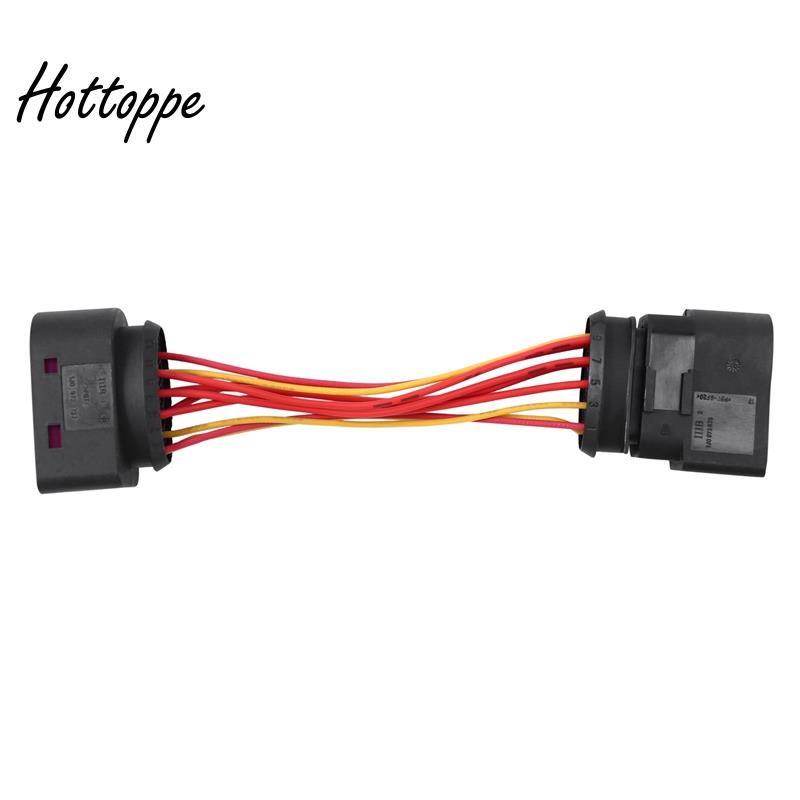 Đầu Nối Chuyển Đổi Đèn Pha Xenon HID 10 Sang 14 Pin Cho Xe Hơi 1J0973835 1j0973737 Phụ Kiện Ô Tô