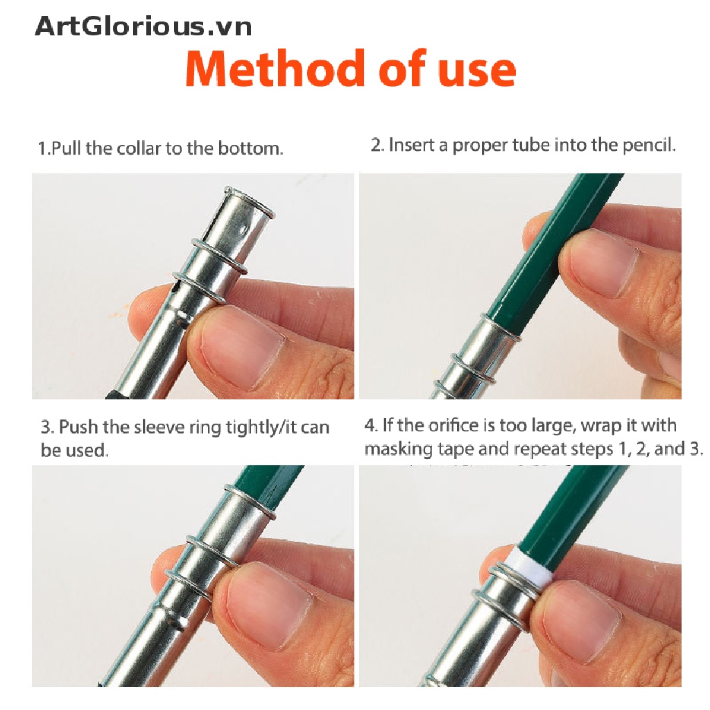 Thanh Nối Dài Bút Than Bằng Kim Loại Chuyên Dụng