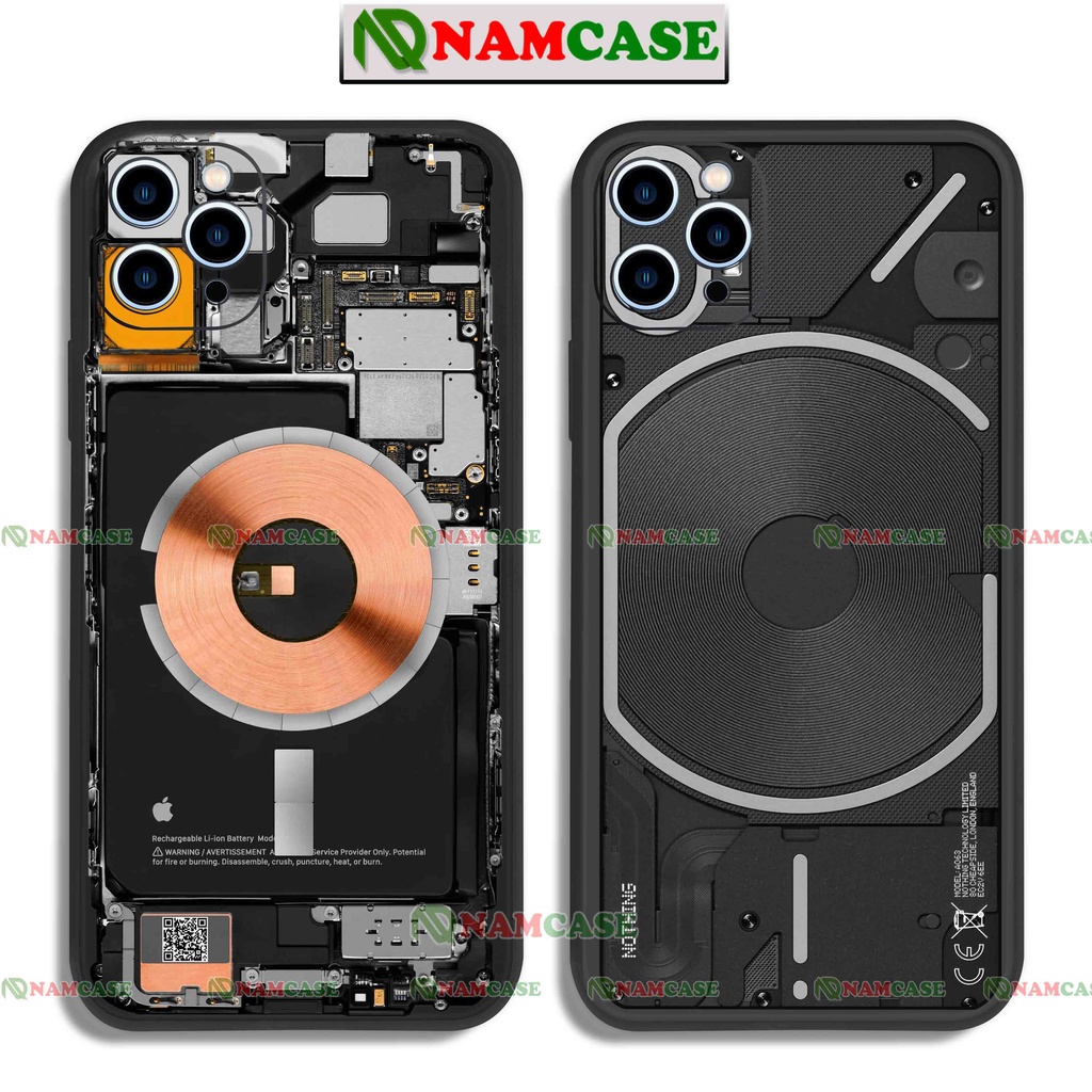 Ốp lưng điện thoại iPhone Lộ mạch cạnh viền vuông silicon dẻo bảo vệ cam ip 6/6s/7/8/X/XS/XR/11/12/13/14 Pro Plus Max