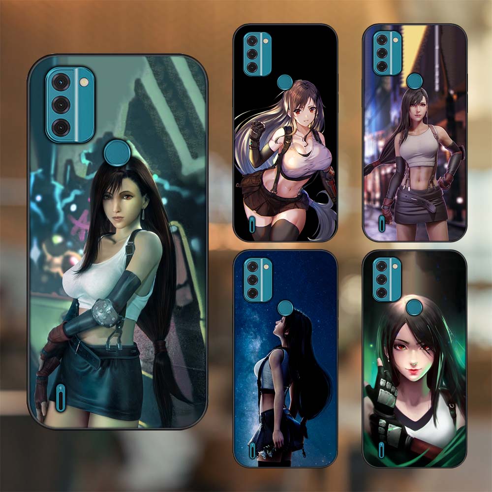 Ốp lưng Nokia C31 viền đen in hình Tifa Lockhart Final Fantasy