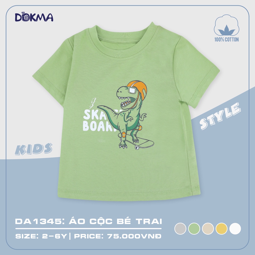 Áo cộc tay bé trai Dokma DA1345