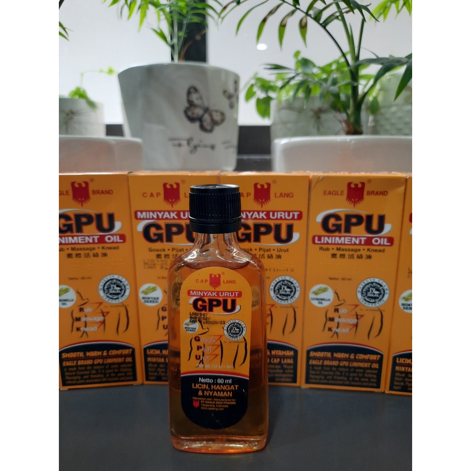 Dầu xoa bóp GPU Liniment Oil 60ml Indonesia
