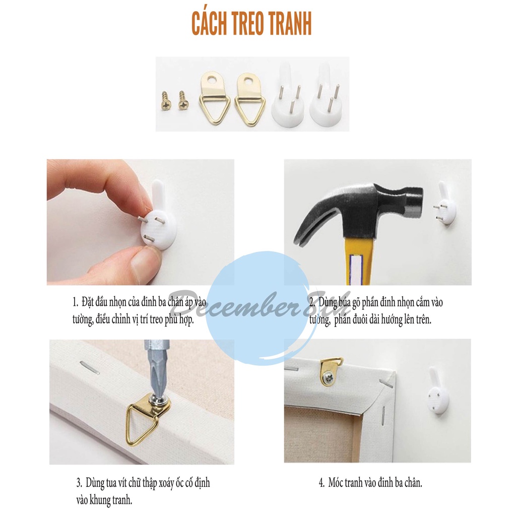 Tranh tô màu theo số Tranh sơn dầu số hóa December8th Tàu Điện TDD