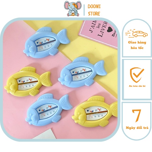 Nhiệt Kế Đo Nhiệt Độ Nước Cho Bé Hình Con Cá Cực An Toàn Và Tiện Lợi Doomi Store - SP383