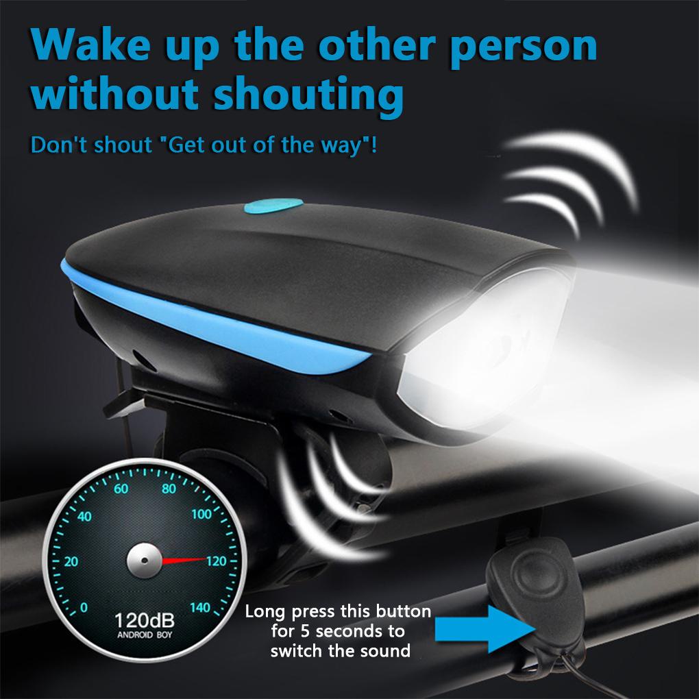 Đèn Pha LED USB An Toàn Chắc Chắn Cho Xe Đạp