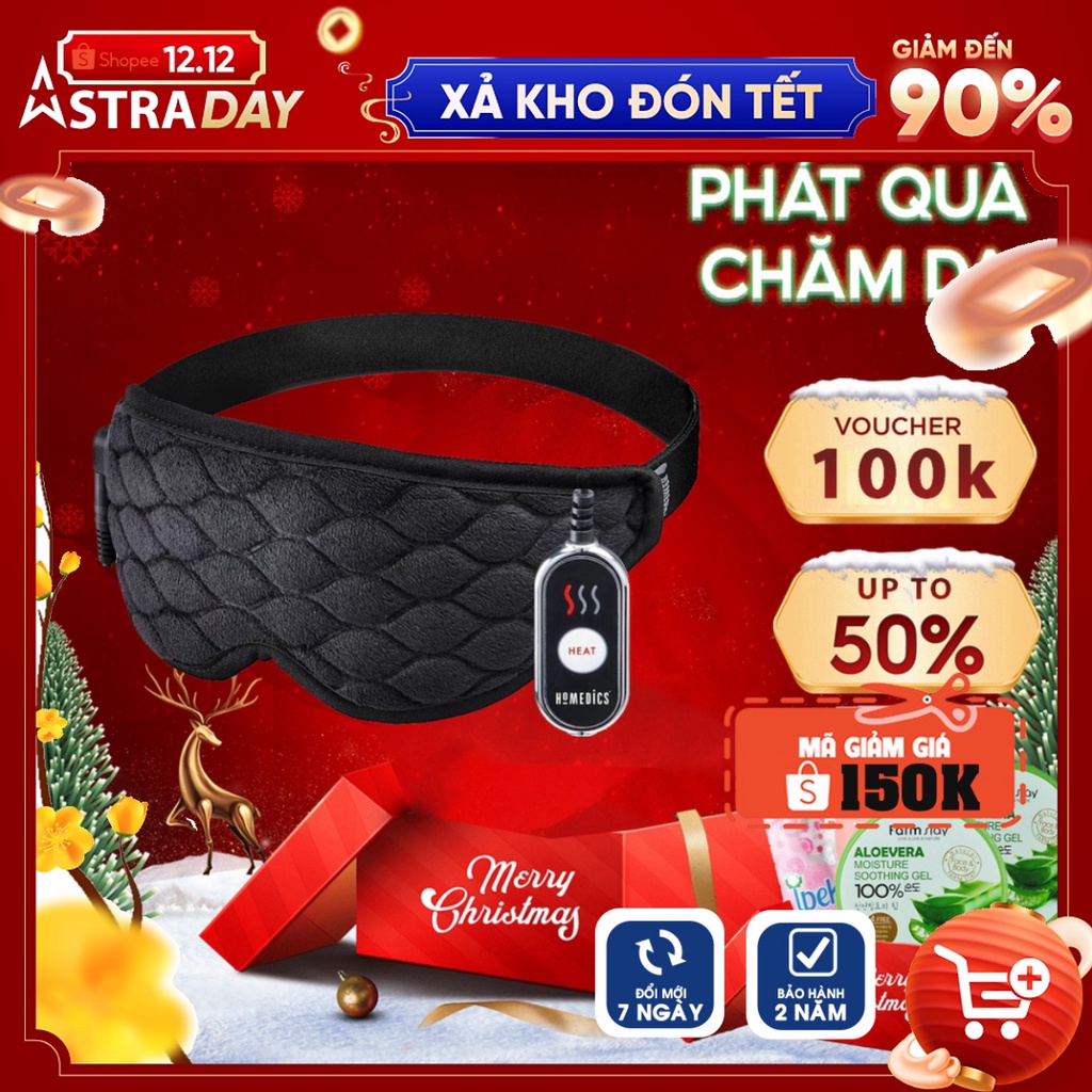 Đai Máy massage mắt nóng lạnh Homedics HP-G42A Và TA-MSKV100GY Máy massage bọng mắt NanoTim