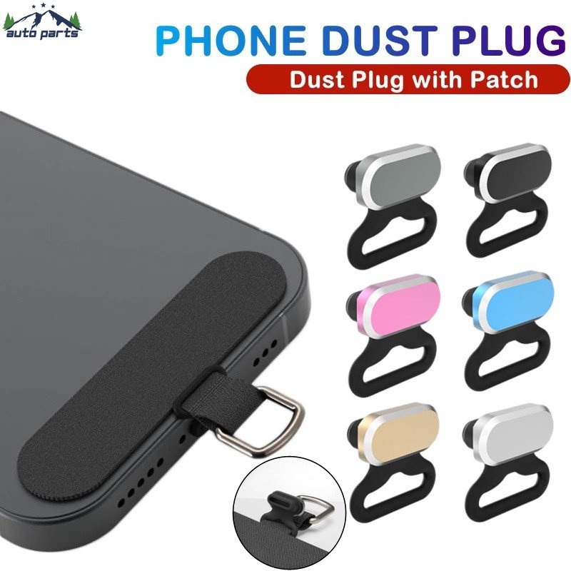 Ốp Điện Thoại Silicon Hợp Kim Chống Bụi Chống Thất Lạc Có Miếng Vá Lỗ Sạc Type C Thông Dụng Cho Điện Thoại