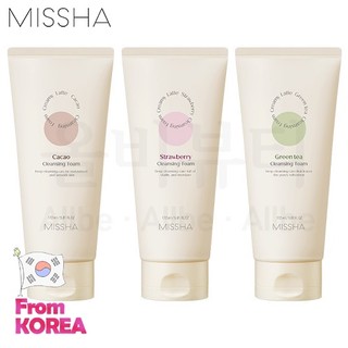 MISSHA Misssha Sữa Rửa Mặt Tạo Bọt 172ml (Dâu / Trà Xanh / Sô Cô La) MISSHA Creamy Latte Cleansing Foam