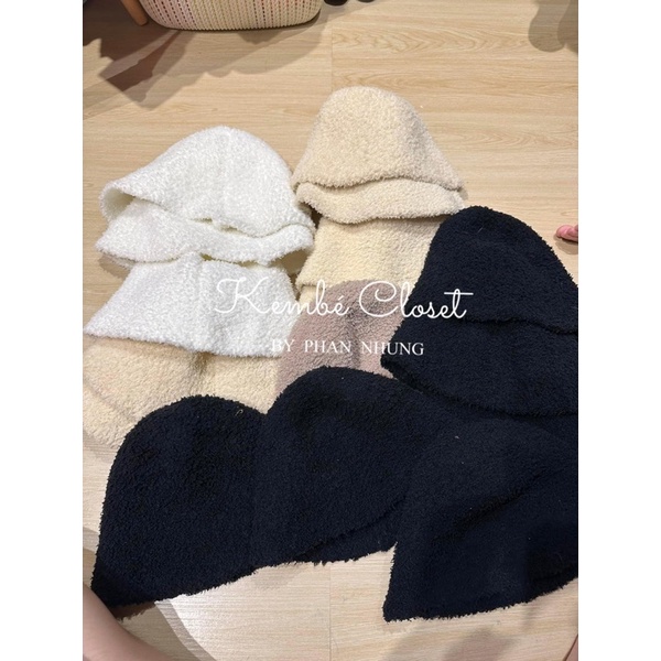 Mũ Len Cụp Vành Hàn Xẻng Dành Cho Bé Gái