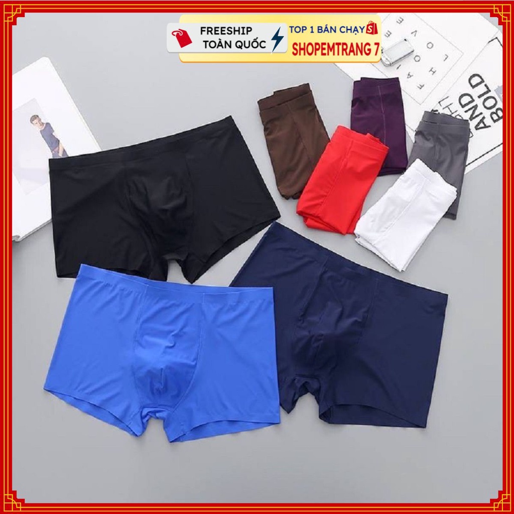 QUẦN LOT NAM COTTON THÔNG HƠI - HỘP 5 CHIẾC - SỊP TAM GIÁC XUẤT KHẨU - QUẦN ĐÙI FREESIZE 50-85KG - SIP NAM CAO CẤP