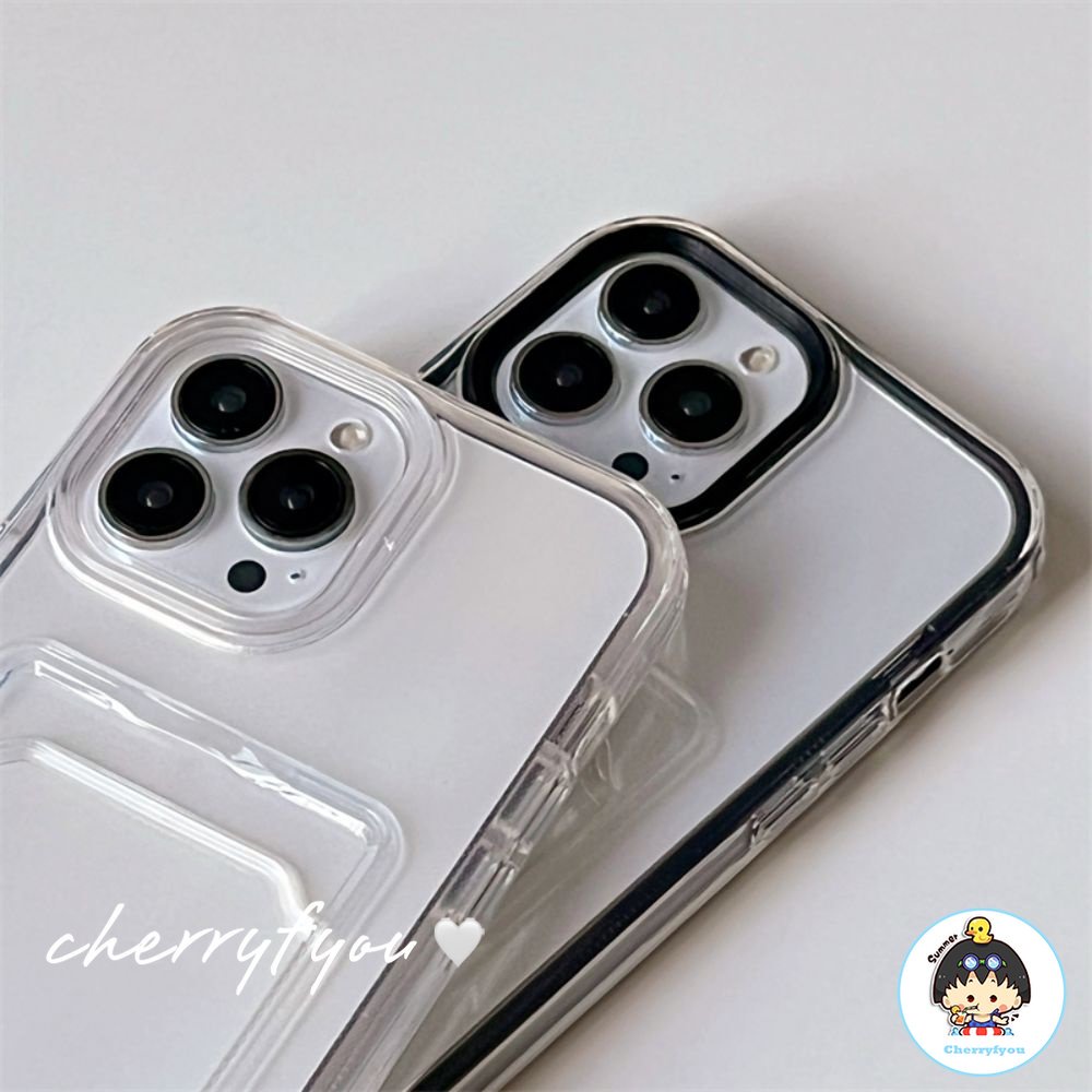Ốp Điện Thoại TPU Mềm Chống Rơi Có Ngăn Đựng Thẻ Tháo Rời Được Cho IPhone 14 13 12 11 Pro Max X XR 8 7 Plus