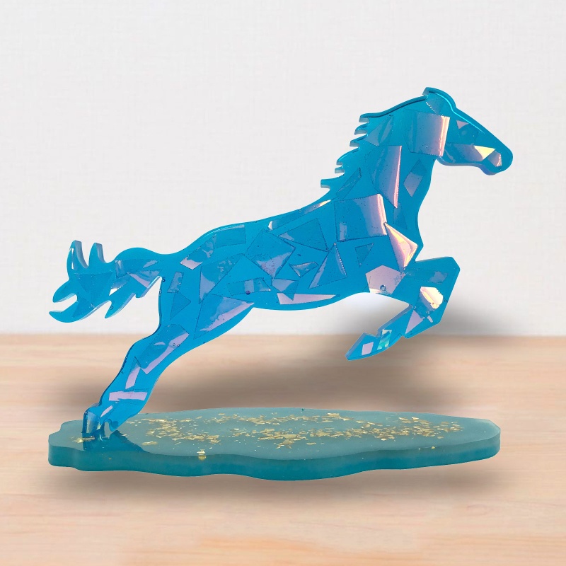 Khuôn Silicone Làm Trang Sức Thủ Công Hình Chú Ngựa Nhảy Độc Đáo