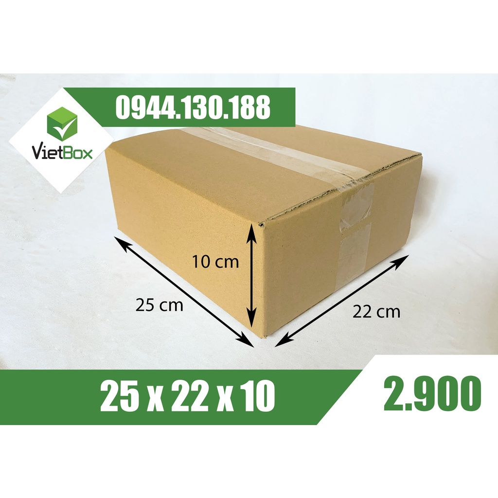 20 hộp carton 25*22*10