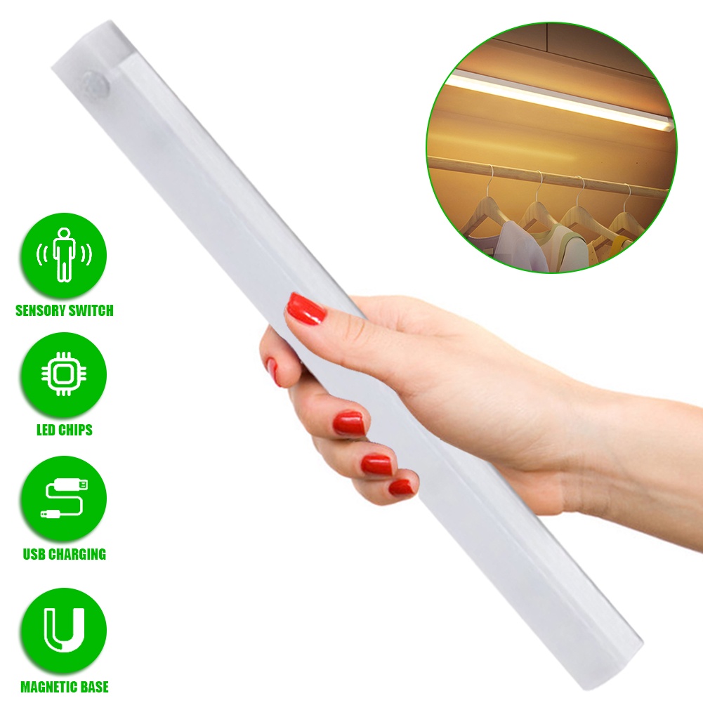 Đèn Cảm Biến Chuyển Động Thanh Led Đèn Ngủ Sạc Usb Đèn Cảm Ứng Đèn Phòng Ngủ Nhà Vệ Sinh Nhà Bếp Cảm Biến Prettyhat