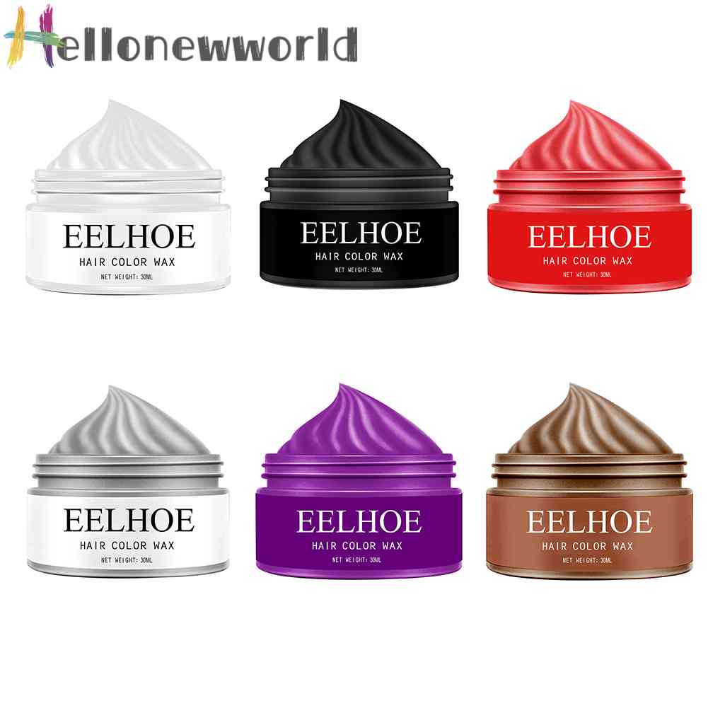 Sáp Nhuộm Tóc Tạm Thời Màu Lì Tự Nhiên Dùng Một Lần Có Thể Rửa Sạch