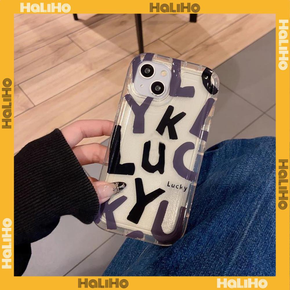 Case For iPhone 14 Pro Max TPU Soft Jelly Airbag Clear Case Creative Letters Camera Protection Shockproof For iPhone 14 13 12 11 Plus Pro Max 7 Plus X XR