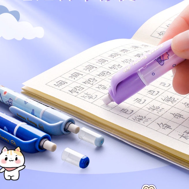 Set bút chì kim kèm hộp ngòi hình gấu phi hành gia siêu xưn mới nhất 2023