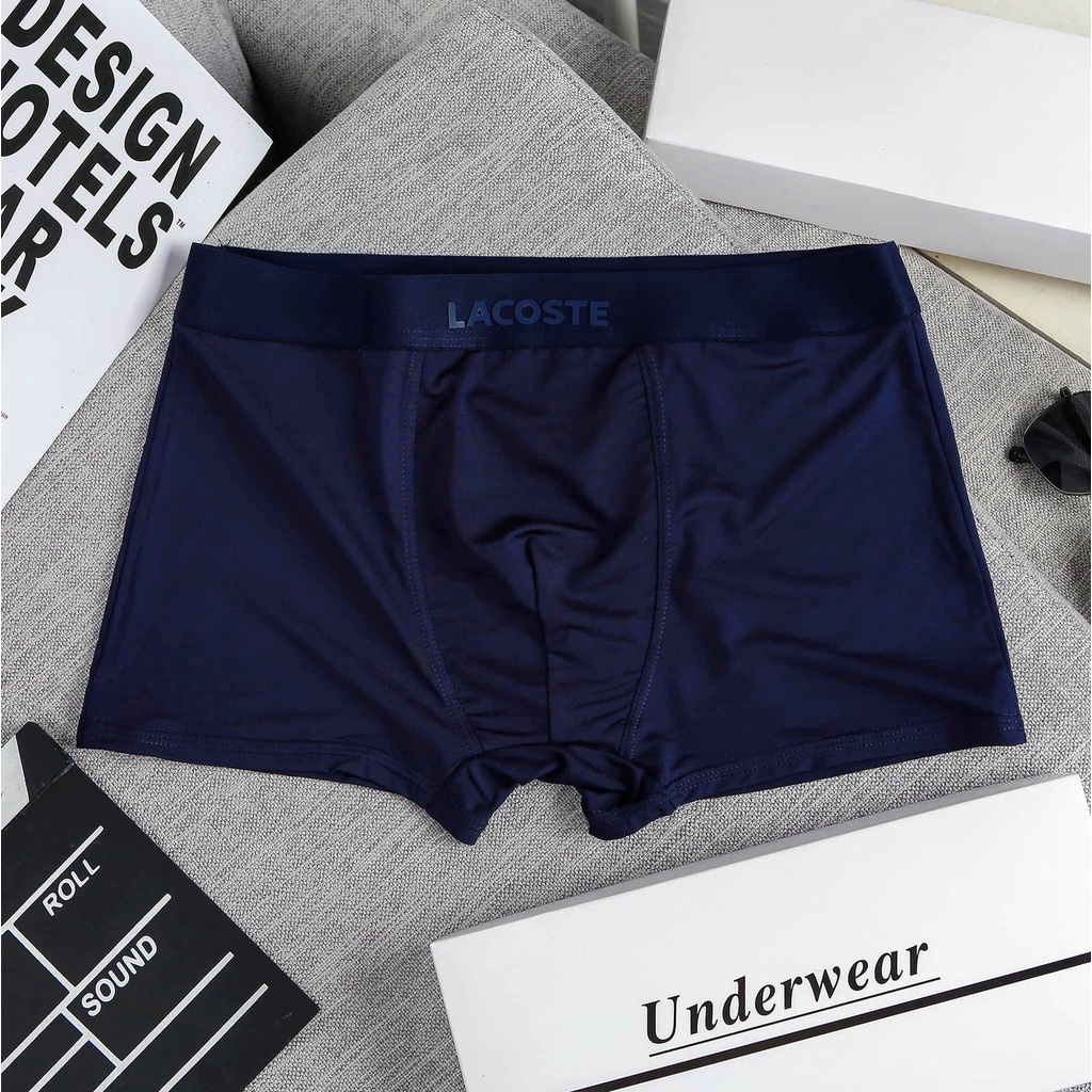 Quần Sịp Đùi Nam Boxer  In Cao Thành Thun Lạnh Xuất Dư Co Giản 4 chiều i,Quần Lót Nam Có size cho bạn trên 85kg