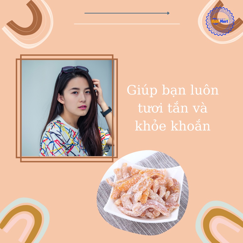 Mứt vỏ quýt  robimart gói 100g