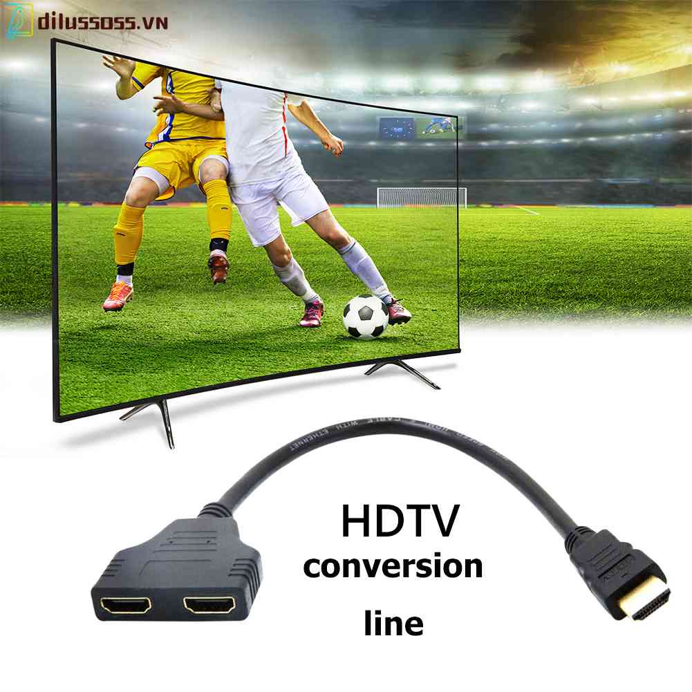 Cáp ChuyểN ĐổI 1 ĐầU CắM Sang Lỗ CắM HDMI 2 Trong 1
