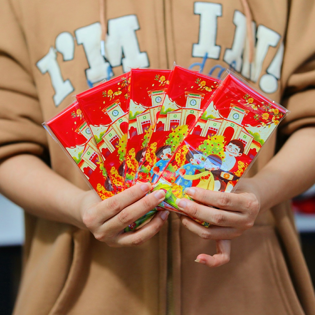 Combo 1 Xấp 10 Bao Lì Xì Tết 2023 Rẻ Đẹp Nhiều Mẫu Dễ Thương A452