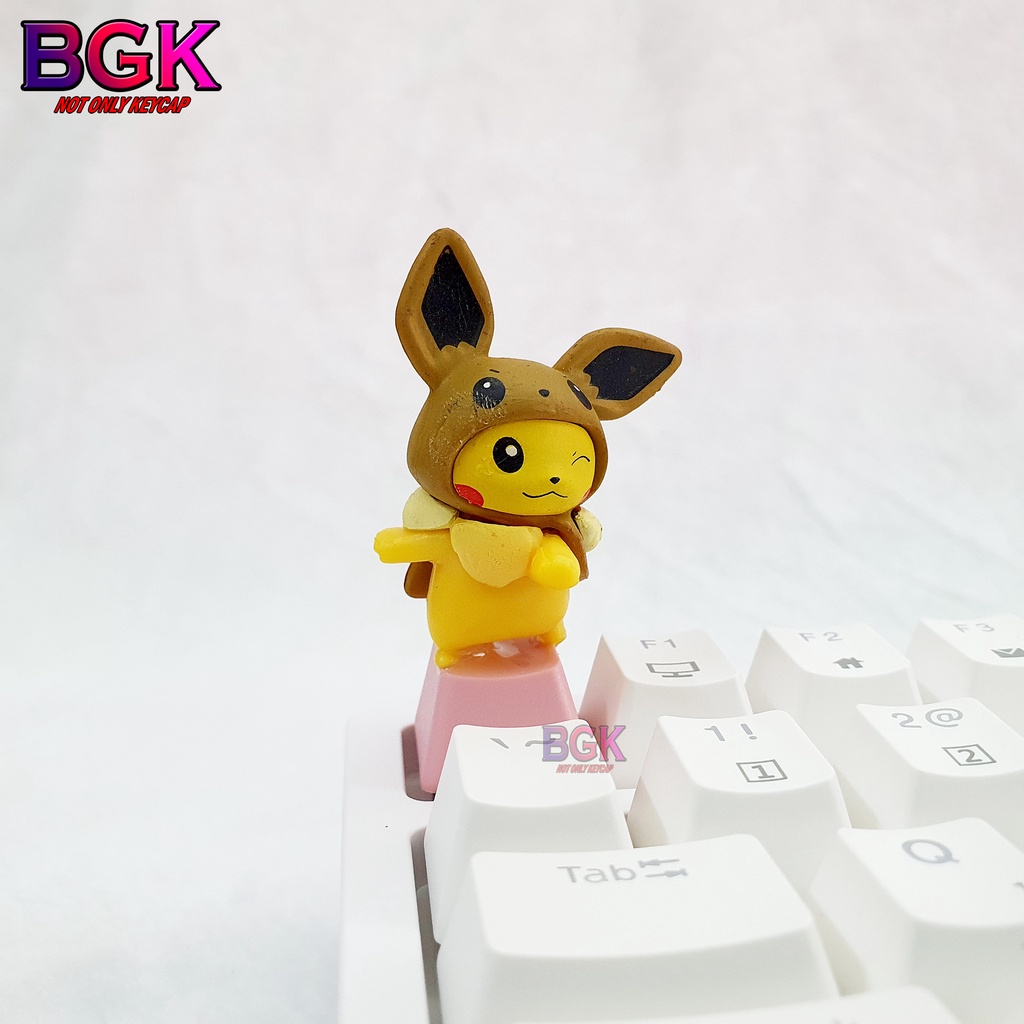 Keycap Nút Phím Cơ Chủ Đề PikaChu, Charmander, Bulbasaur, Squirtle, Eve, Koduck... Siêu dễ thương