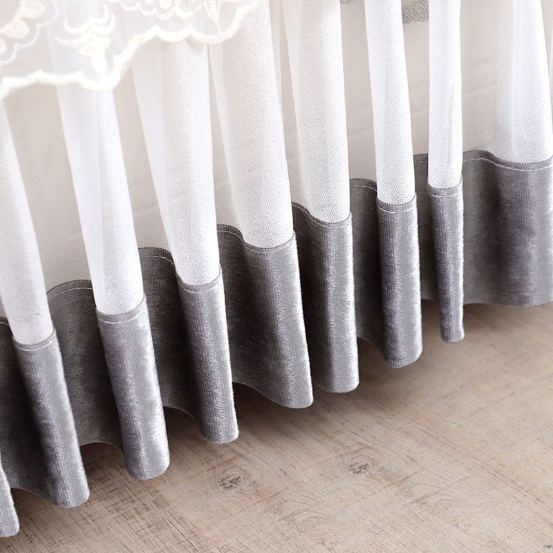 Khăn Trải Bàn Hình Chữ Nhật Chống Bụi Phối Ren Xinh Xắn