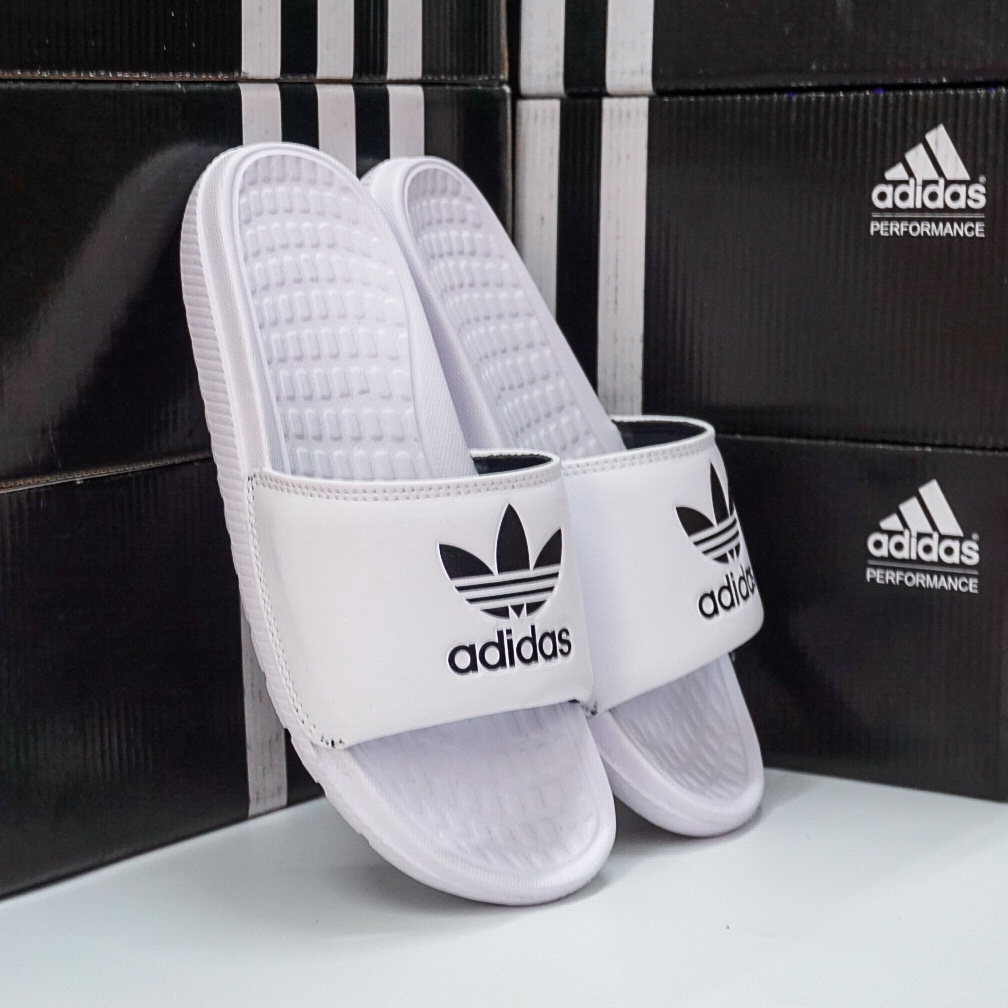 Dép adidas nam quai ngang thể thao siêu nhẹ - logo in nổi - không bong tróc - chất liệu đế càng đi càng êm