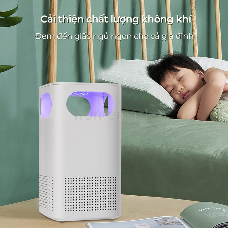 Máy Lọc Không Khí Ion Âm Để Bàn, Máy Lọc Mini Khử Mùi Thuốc Lá, Khử Khói, Khử Bụi, Khử Trùng, Sạc Điện Tiện Lợi