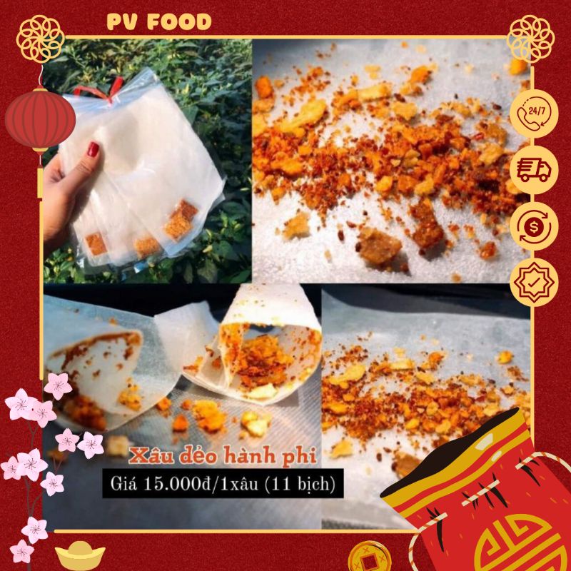 Bánh Tráng Xâu Dẻo Muối Hành Phi