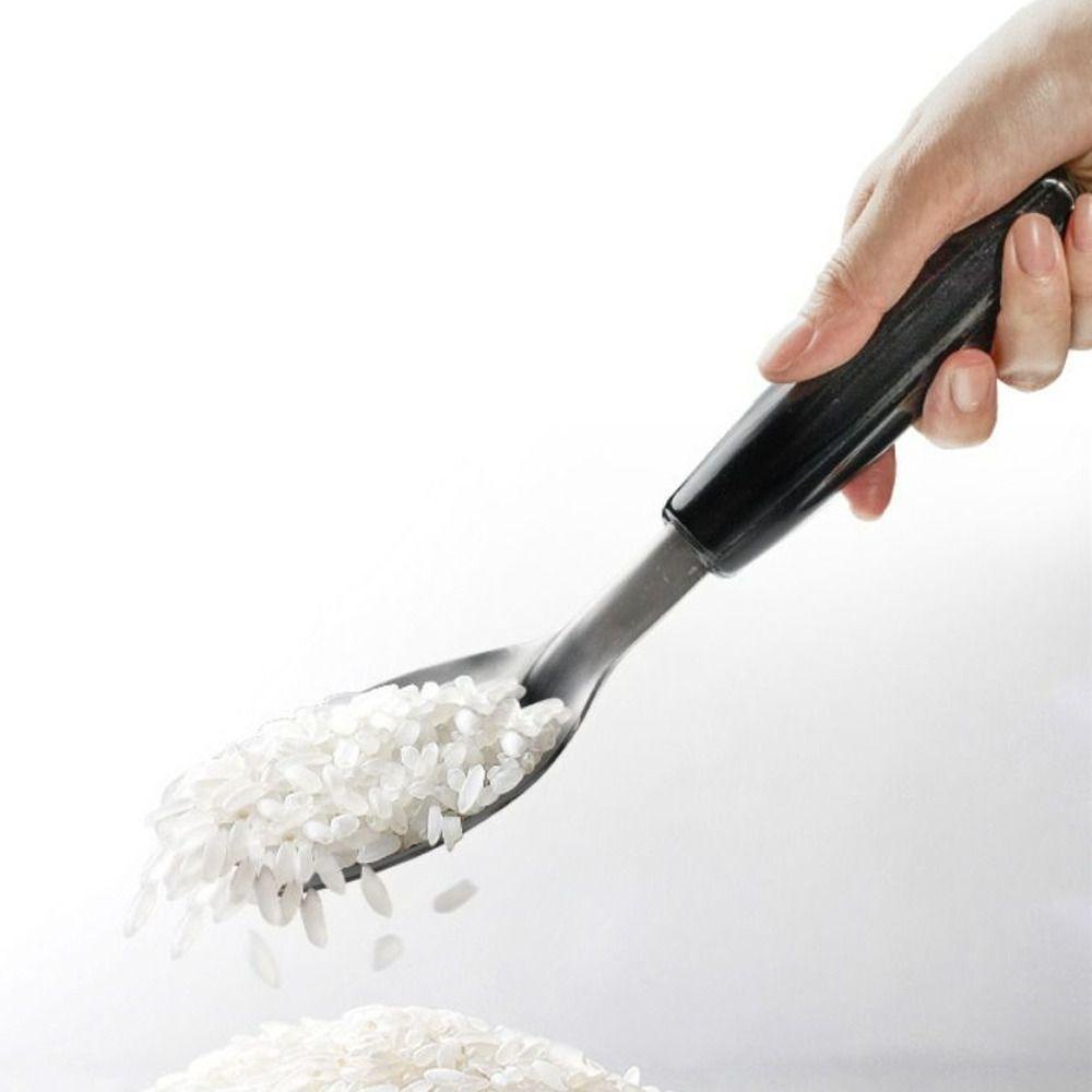 Glenes Muỗng Múc Kem Bằng Thép Không Gỉ Tay Cầm Bằng Nhựa Đa Năng