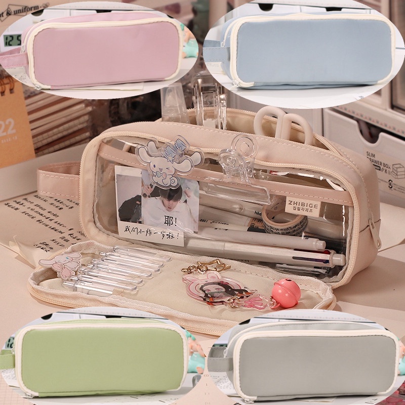 Túi Đựng Bút Cỡ Lớn Thiết Kế Đơn Giản Phong Cách Nhật Bản