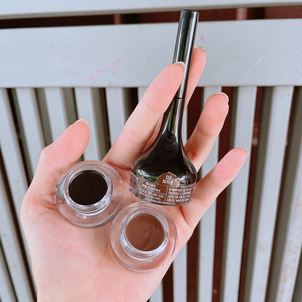 Kẻ mắt dạng gel Tonymoly Backstage Gel Eyeliner cao cấp chuyên dùng cho makeup mau khô chống thấm nước