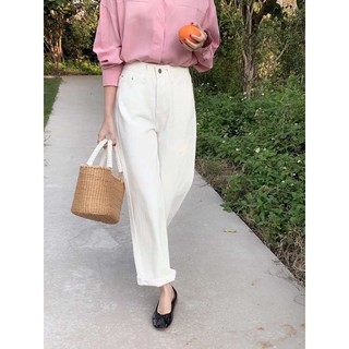 Quần jeans suông trơn 11122 CHERRY COCO