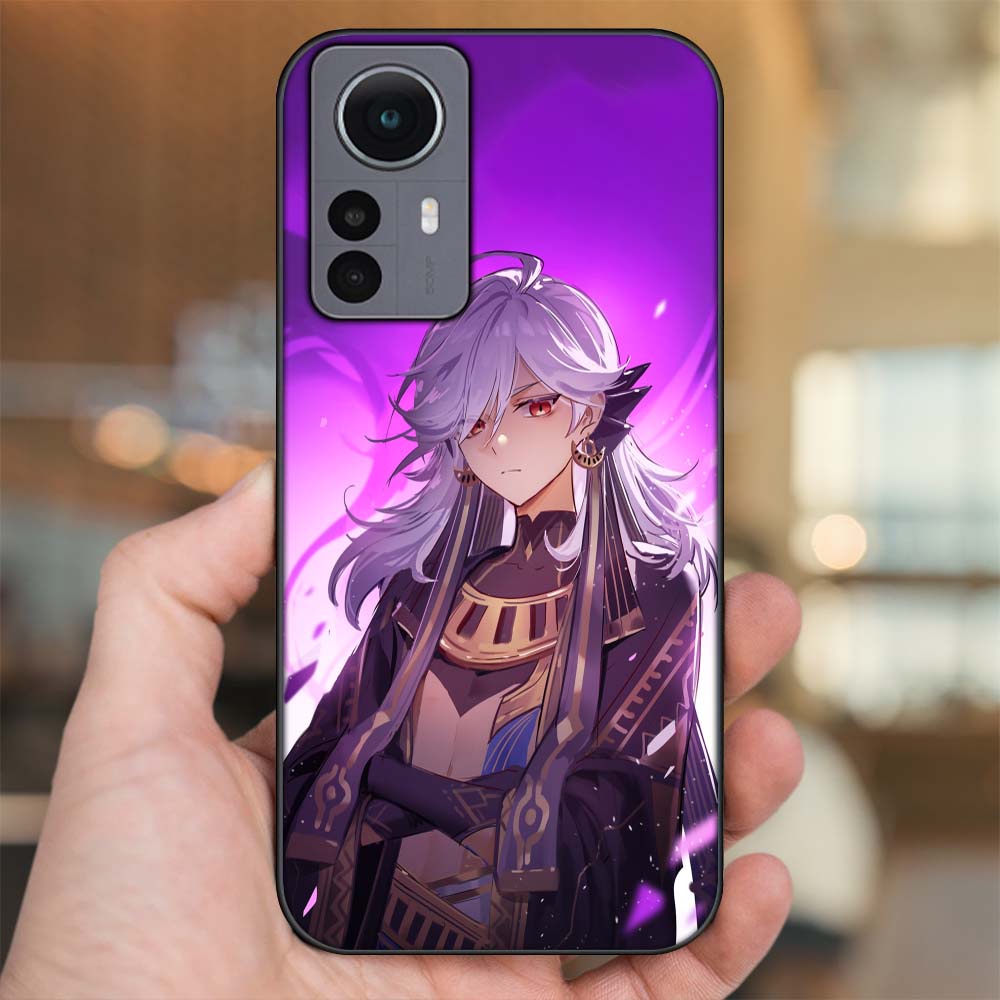 Ốp lưng Xiaomi 12 Pro 5G viền đen in hình Cyno Genshin Impact