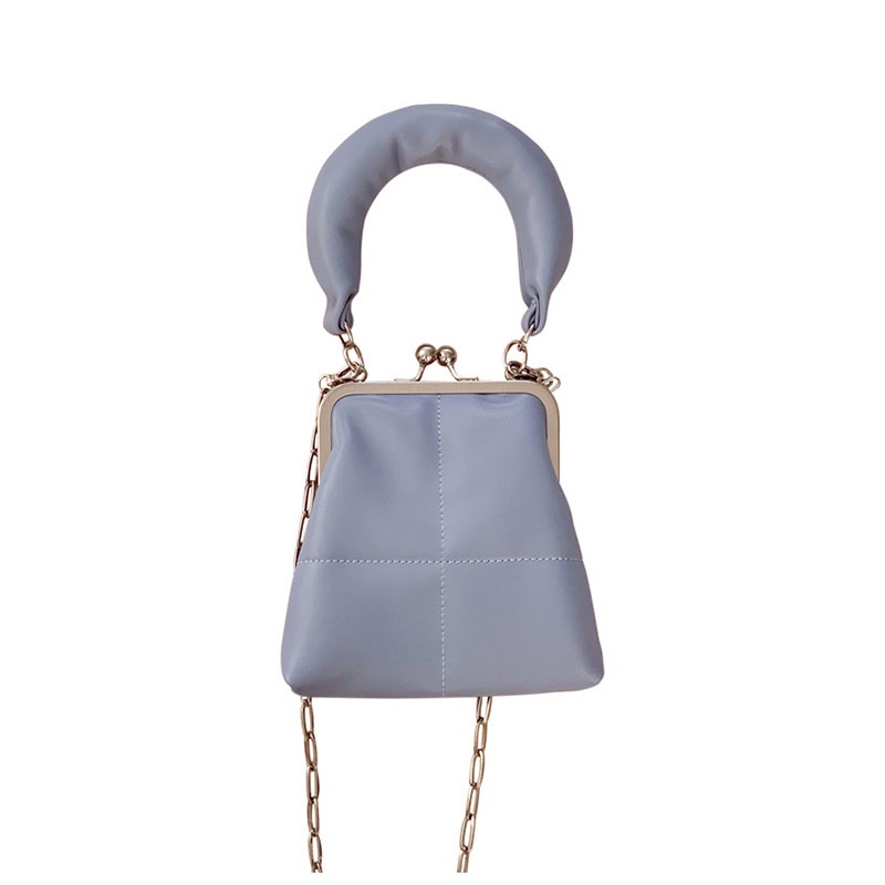 MISCHA Túi Đeo Chéo Vai Bằng Da PU Màu Trơn Thời Trang Hàn Quốc