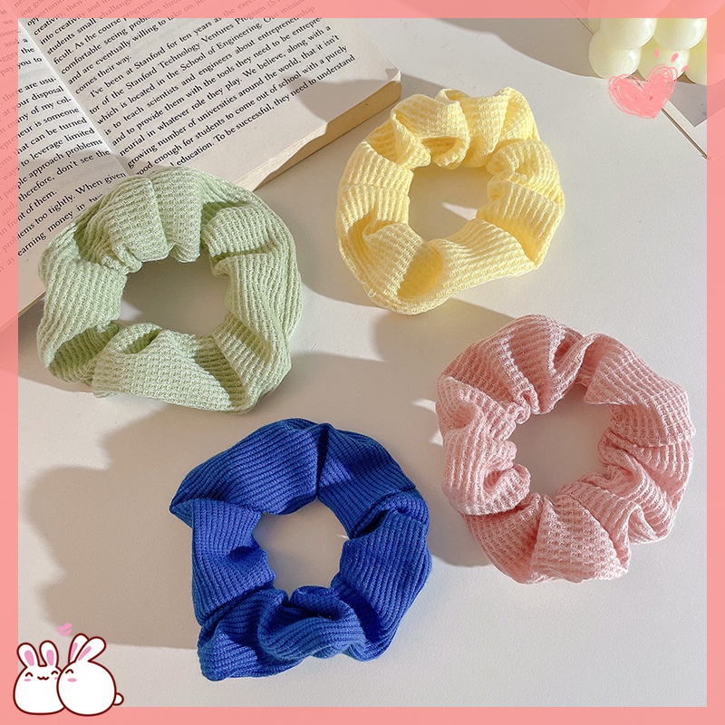 Set 11 Dây Buộc Tóc Cao Su Co Giãn In Họa Tiết Hoa Đơn Giản Phong Cách Hàn Quốc Cho Nữ