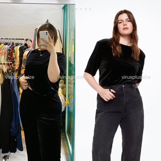 Áo mango nhung bigsize xuất xịn