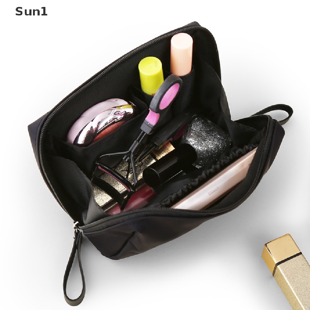 Túi Đựng Mỹ Phẩm Sun1 &gt; Nylon Chống Thấm Nước Nhiều Màu Sắc Dễ Thương Đa Năng Có Khóa Kéo Tiện Dụng Mang Theo Du Lịch