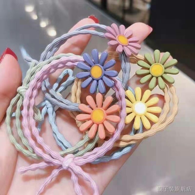 Thun Cột Tóc Hình Hoa Tuyết Dễ Thương Style Hàn Quốc Hot Trend