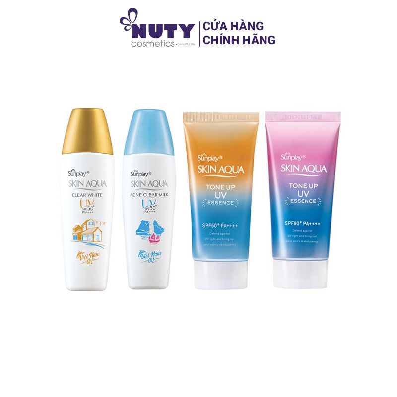 Sữa Chống Nắng Dưỡng Da Trắng Mịn Sunplay Skin Aqua Clear White Limited Editon SPF 50+, PA++++