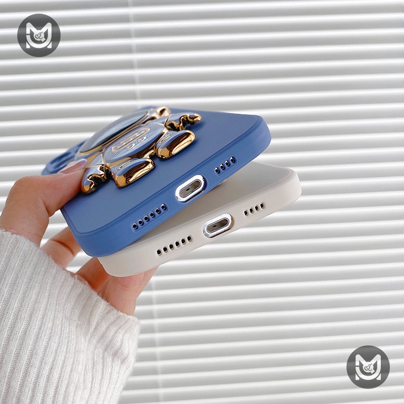 Ốp điện thoại silicon chống sốc giá đỡ phi hành gia cho Xiaomi Redmi Note 11 10 9 8 Pro 9S 10S 11S