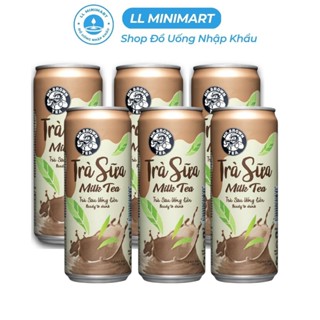 Lốc 6 Lon Trà Sữa Mr.Brown Hương Vị Trà Sữa Đài Loan 320ML/Lon