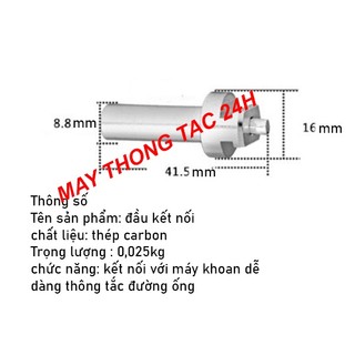 Dây thông tắc cống dùng máy khoan