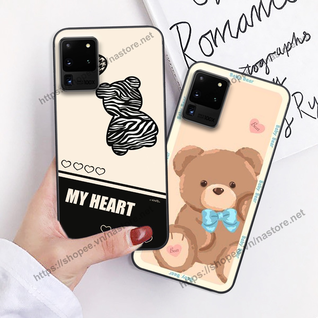 Ốp lưng Samsung S20 / S20 Plus / S20+ / S20 FE / S20 Ultra mẫu gấu hoạt hình mới nhất 2023 cute giá rẻ