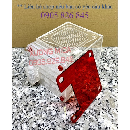 Hộp nuôi kiến (mica/ acrylic) 10-10-10cm / Formicarium