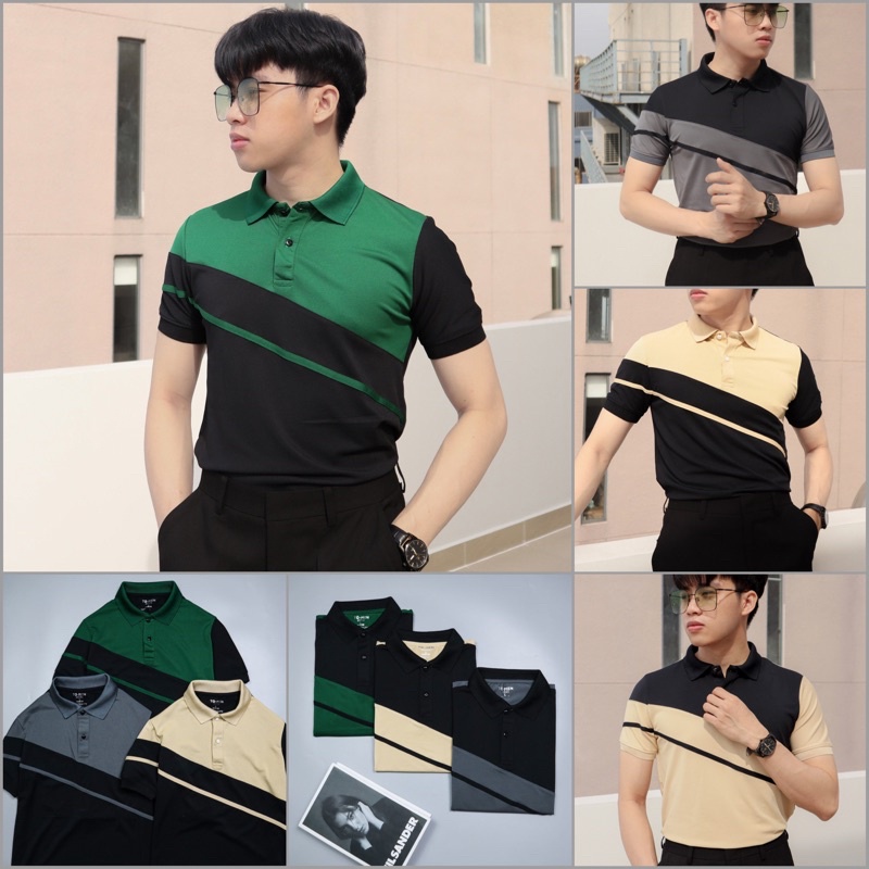 ÁO THUN POLO PHỐI MÀU CÁ SẤU FULLSIZE