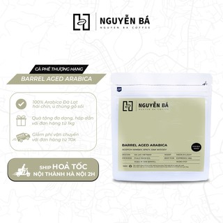 Cà phê thượng hạng Arabica Dalat Barrel Aged Nguyễn Bá Coffee - Cà phê nguyên chất 100% trái chín ủ thùng gỗ sồi